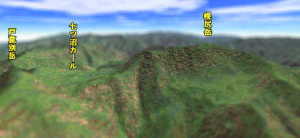 幌尻岳カシミール3D